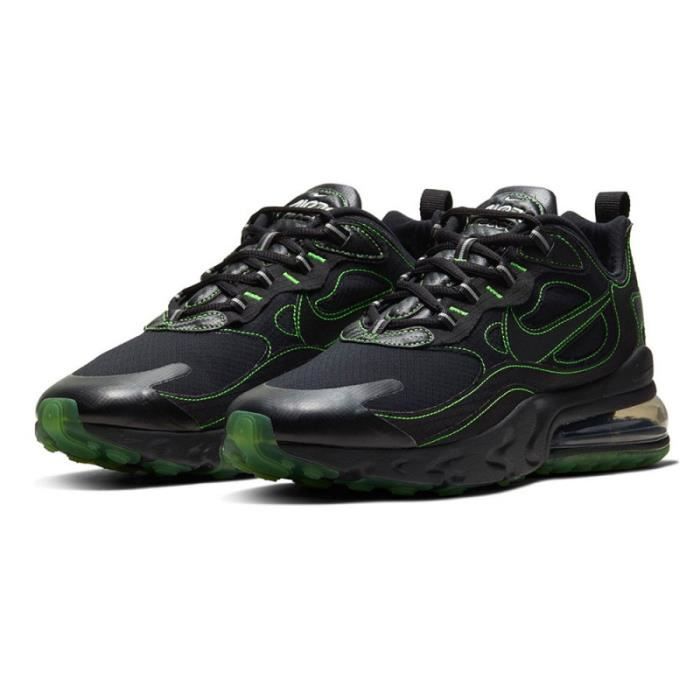 Baskets NIKE Air Max 270 React SP Mixte Lacets Synthetique Noir Cdiscount Chaussures