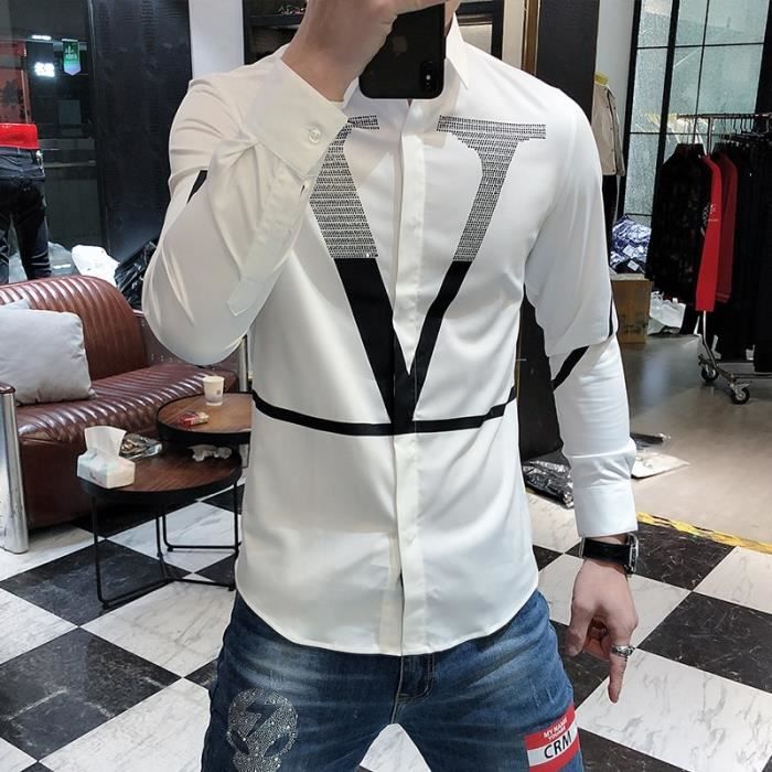 Chemise strass homme online