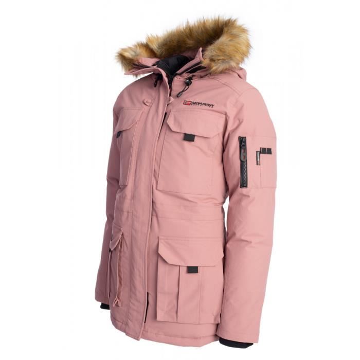 GEOGRAPHICAL NORWAY Doudoune Alpes Rose poudre Femme Rose poudre Cdiscount Pret a Porter