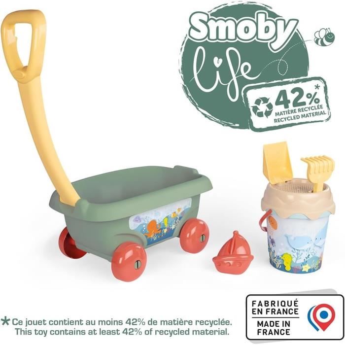 SHOT CASE - TOY STORY Smoby Chariot de Plage Garni - Jeux - Jouets