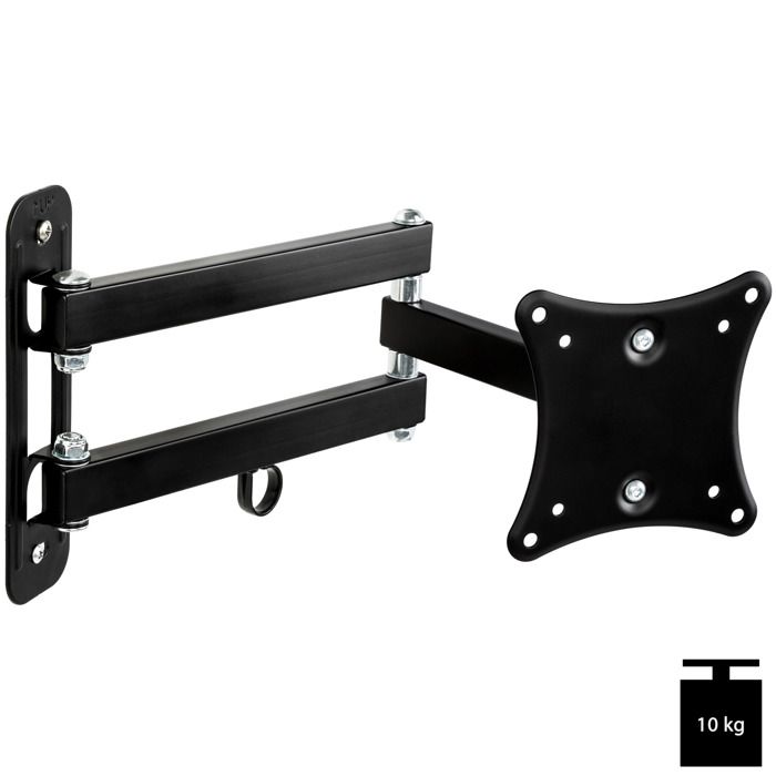 3€01 sur TecTake Support mural TV 17- 42 orientable et inclinable