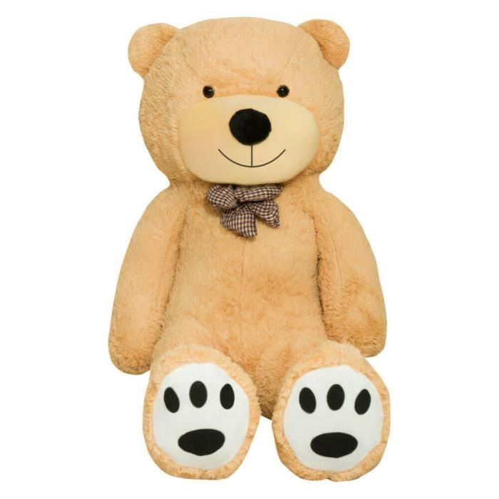 TEDBI Grand Ours en Peluche Geant Nounours gigantesque S01 Beige