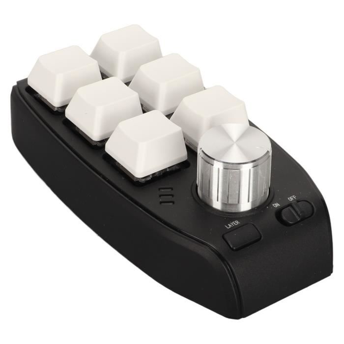 TMISHION Clavier mécanique à 6 touches Clavier mécanique à une main à 6