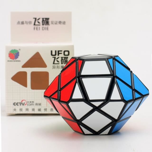 Rubix Cube 3x3 2 En 1 Avec Blocs De Construction - Puzzle Créatif Noir Pour Enfants Et Adultes