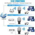 Amplificateur WiFi,Répéteur WiFi 1200 Mbps 5GHz & 2.4GHz WiFi Booster,WiFi Extender jusqu'à 120 ,Compatible avec Toutes Les Routeur-2