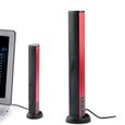 TD® Barre de son Haut-parleur USB Haut-parleur pour ordinateur portable Barre de son stéréo Ordinateur Petit haut-parleur Rouge-2