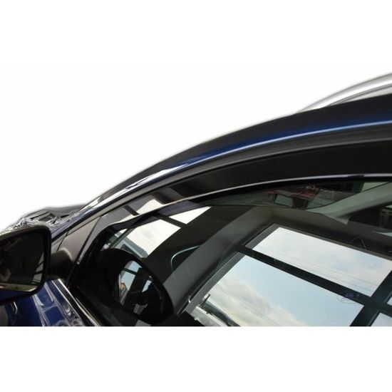 Déflecteurs D'Air HEKO Pour Renault Megane 4 4P Berlina 2016+ - Set 2 Pièces, Montage Intérieur