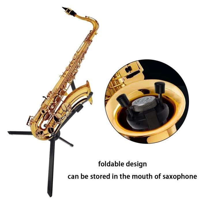 support de Saxophone Alto Portable et pliable, trépied pied en métal sur  pied détachable, Design pliable