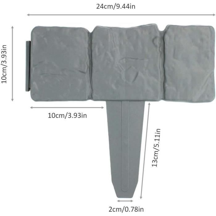Bordure de Jardin ondulée en métal, Rouleau ondulé, Bordure paysagère