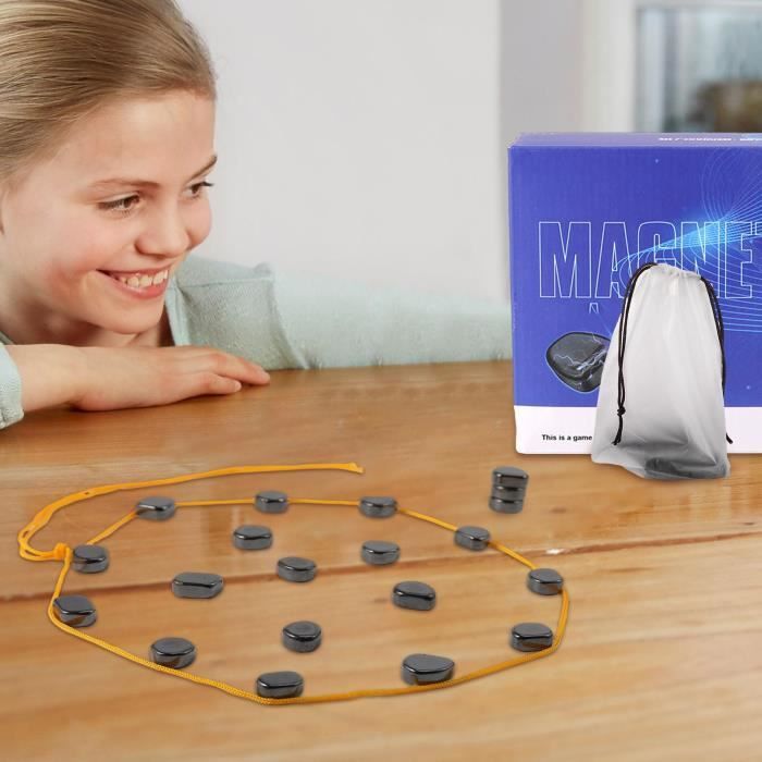 Jeu Aimant Avec Chaîne – Jeu De Stratégie Magnétique Captivant Pour Famille, Enfants Et Adultes – Idéal Fêtes, Voyages, Camping