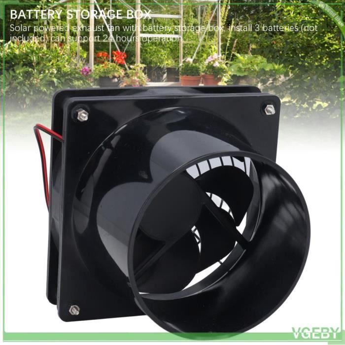Kit De Ventilateur à Panneau Solaire 20W, étanche IP65, Pour L Petits Poulaillers Serres Abris Pour Animaux Domestiques Echappement De Fenetre 88701299