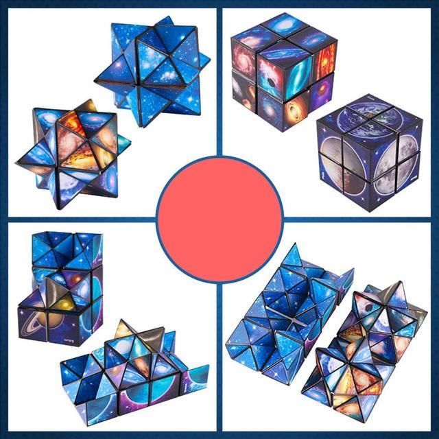 Jouets Cube magnétique anti-stress relaxation infinie pour adultes Cube  magique main doigt jouet bureau Flip Cube Puzzle boule soulagement jouet