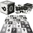 Tapis de jeu éducatif SPRINGOS® 36 puzzles lettres colorées pour bébés 175x175cm-3