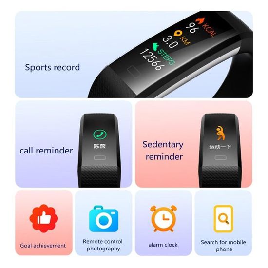 Montre Podomètre GRV S1 – Sans Bluetooth, étanche IP68 – Compte Pas, Calories Et Sommeil Montre Sport Montre Podomètre GRV S1 – Sans Bluetooth, étanche IP68 – Compte Pas, Calories Et Sommeil Montre Sport