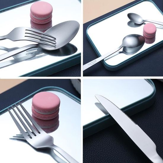 24 Fourchettes à Dîner Berglander - Acier Inox 18cm - Lave-vaisselle Safe - Pour Steak, Repas Quotidien