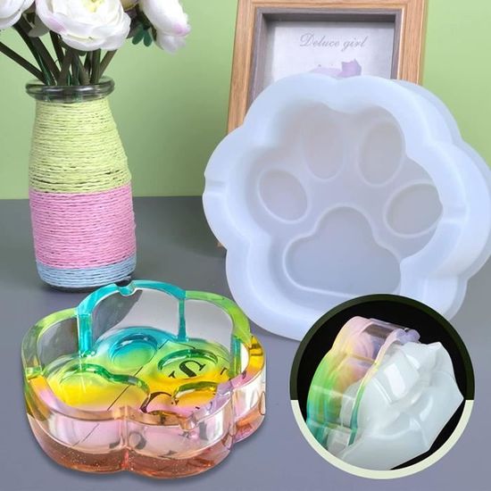 Moule En Silicone Pour Marque-pages 6 Pices Avec 50 Pompons Colors Pour Bijoux DIY Label