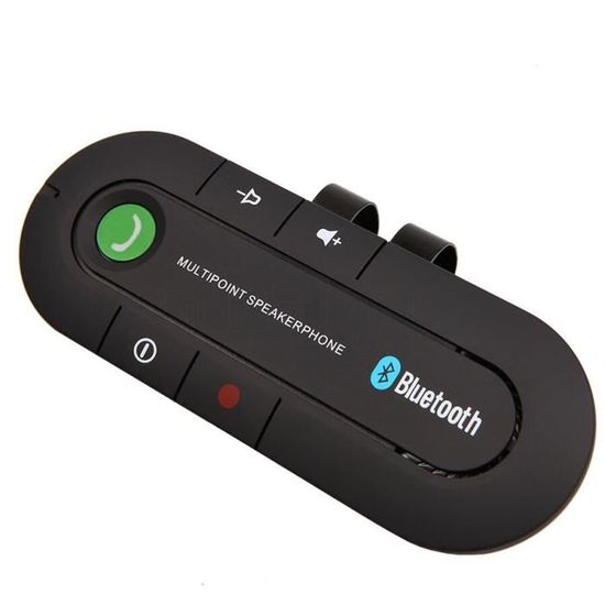 Kit Mains Libres Bluetooth Voiture - Haut-Parleur Pare-Soleil, Appel Automatique, Son Cristallin, Batterie 600mAh