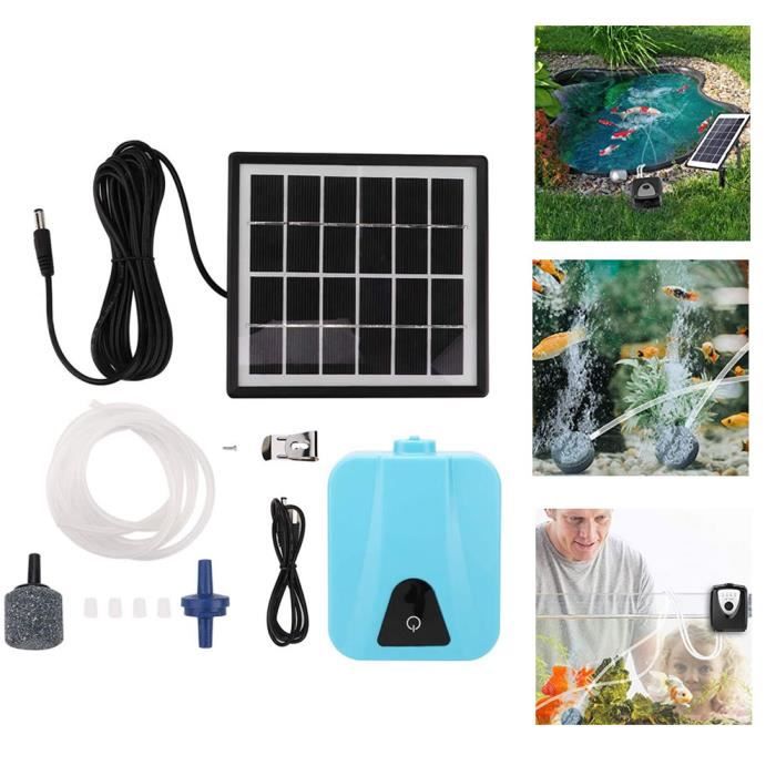 Oxygène solaire de pompe à air d'aérateur de oxygénateur pour aquarium  bassin extérieur de piscine HB046 - Cdiscount