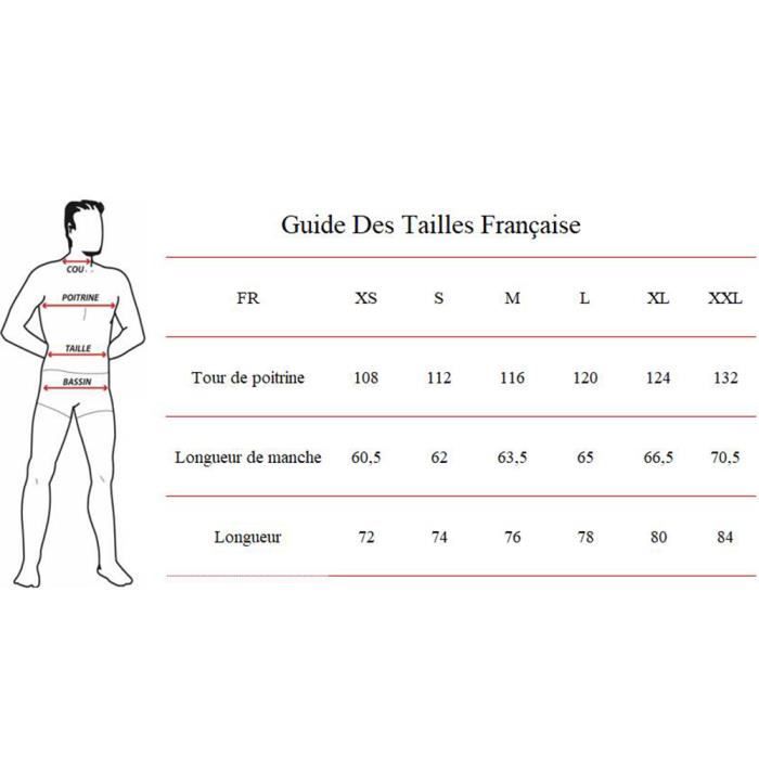 Guide taille chemise homme best sale