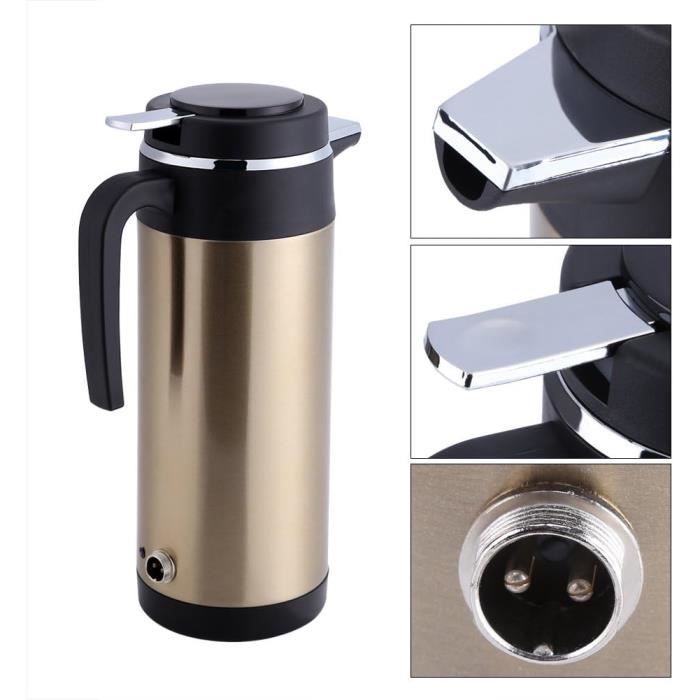 Voiture Bouilloire Bouilloire 1200ML 12V - 24V en Acier Inoxydable Électrique Bouilloire De