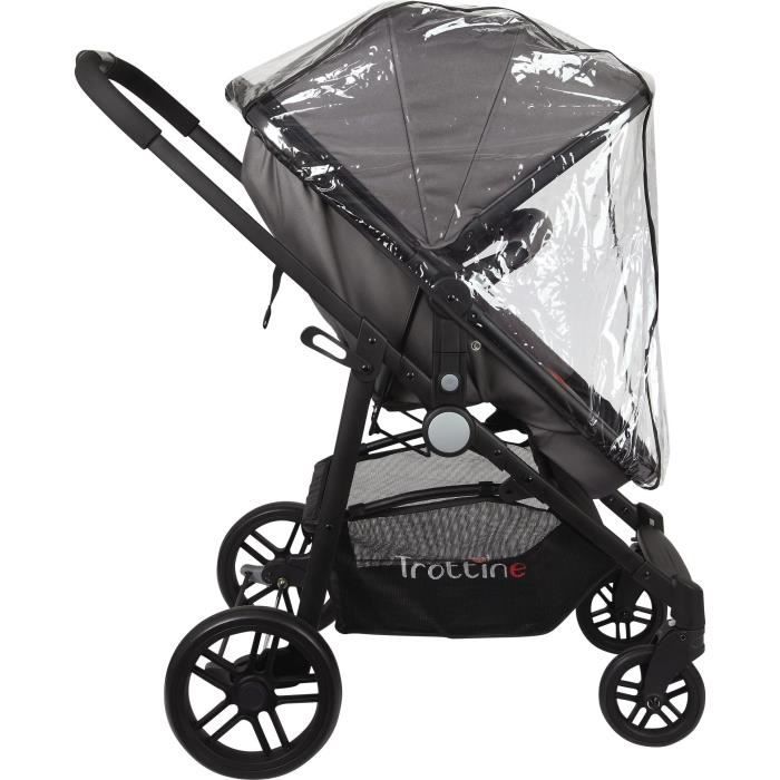 Poussette citadine TROTTINE Domino Boho 3 en 1 4 roues