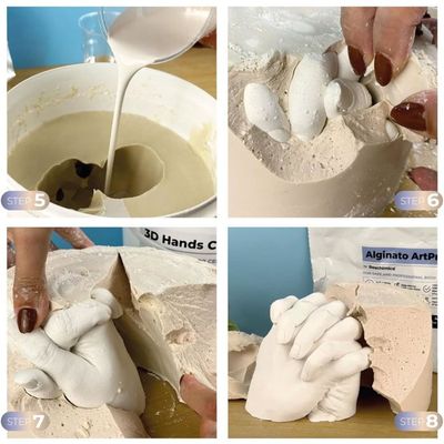 Reschimica KIT MOULAGE MAINS avec Alginate, Plâtre Céramique, Seau et Spatule. Idée cadeau pour couples, amis et famille, non-toxique et facile à utiliser à la maison - LOVE CAST KIT Reschimica KIT MOULAGE MAINS avec Alginate, Plâtre Céramique, Seau et Spatule. Idée cadeau pour couples, amis et famille, non-toxique et facile à utiliser à la maison - LOVE CAST KIT