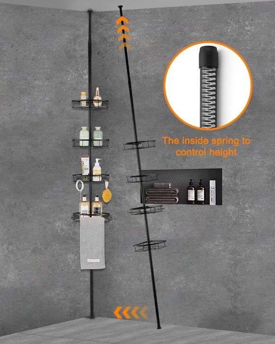 Étagère Douche A Suspendre Pour Mur En Acier Inoxydable,Étagères