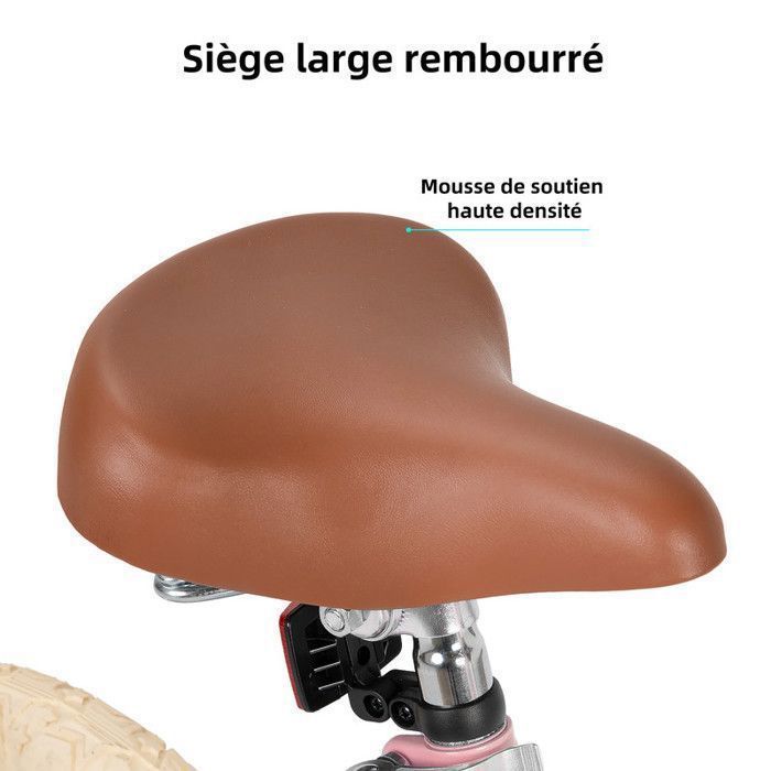 RULLY Vélo Fille 12 Pouces Bleu avec roulettes stabilisatrices – Vélo Enfant avec Panier et siège poupée pour 2–4 Ans, vélo débutant