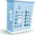 Noa Store Panier à Couverts Bleu - Lavage, Séchage et Rangement Ustensiles Cuisine - pour Lave-Vaisselle-0