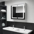 66678Haut de gamme® Meuble de rangement salle de bain - Armoire à miroir LED - 80x12,2x68 cm-0