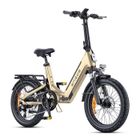 ENGWE L20 3.0 Boost - Vélo Électrique Pliable 20" -Batterie Amovible 48V13.5Ah - Autonomie 100km - Frein à disque hydraulique ,Doré