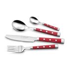 Ménagère LA TABLE D'ALBERT Kyoto - Rouge - 24 pièces