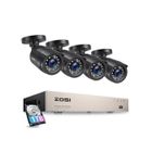 ZOSI 1080P 8CH H.265+ DVR 1TB Disque dur avec 1080p Caméra de Surveillance Extérieure App Gratuite Accès à distance via Smartphone