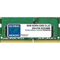 8Go DDR4 3200MHz PC4-25600 260-PIN SODIMM MÉMOIRE RAM POUR ORDINATEURS PORTABLES