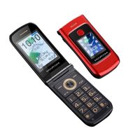 Téléphone Portable Débloqué mobile Senior Téléphone à Clapet avec Grandes Touches double Ecran de 2,4 Pouces,Radio FM,rouge