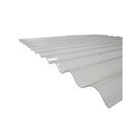 Plaque ondulée en polycarbonate translucide MCCOVER - L: 2.5 m - l: 90 cm