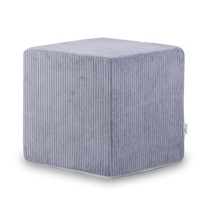 Pouf uni Jarod carré Vert de gris 40 x 40 x 40 1308375000