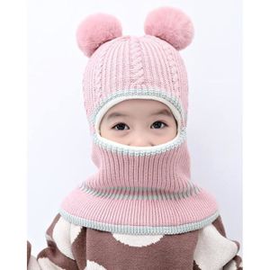 iHomey Cagoule d'hiver pour Bébé Fille Garçon 9 à 48 Mois Animal Enfant  Bonnet écharpe en Tricot Hiver Chaud Chapeaux avec Cache-Oreilles Mignon