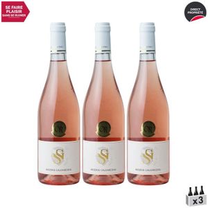 VIN ROSE Réserve Caldareddu Rosé 2021 - Lot de 3x75cl - Domaine San Gavino - Vin Rosé de Corse - Appellation VDF Vin de France - Origine