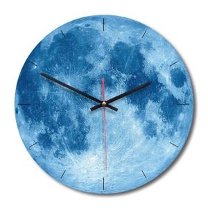 Horloge Murale Lune Phosphorescente Radiocommand/ée 30 cm ETL