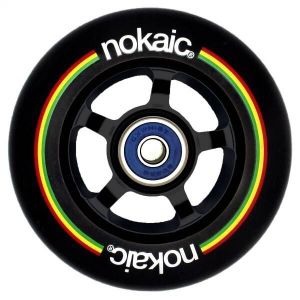 ROUE DE GLISSE URBAINE Lot de 2 roues de trottinette Nokaic - Noir - 100m