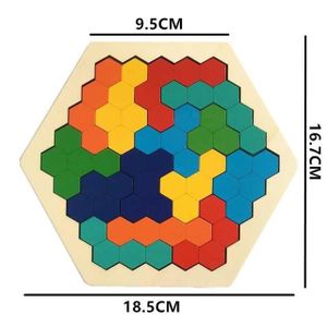 PUZZLE 9,5 cm 7 - Jouets en bois Montessori Puzzle 3D Tan