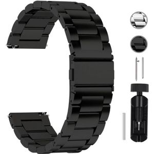 Acheter Bracelet de montre de remplacement en acier inoxydable 304L solide,  largeur 12 14 16 17 18 19 20 21 22 23 24mm