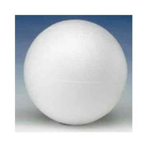 Support à décorer 5  boules en polystyrène, blanc, diamètre: 150 m