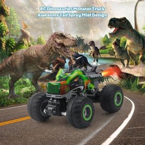 VoMii Monster Truck, 2pcs Voiture Jouet Dinosaure pour Enfants de 3 à 10  Ans, 360° Stunt-Rotation, Grandes Roues en Caoutchouc 4x4 Power Véhicules à