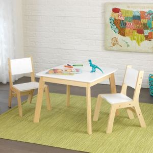 2 chaises douceur blanches Atmosphera Set Table douceur blanche