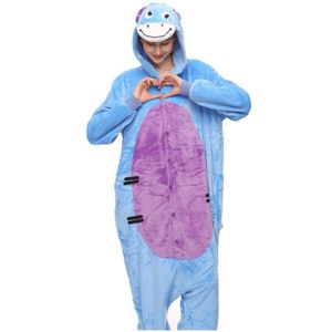 PYJAMA NOUVEAUTÉ Combinaison animaux pyjama Femme et Homme grenouillère adulte ado cartoon chemise de nuit VêtemenTs Masculin - Bleu ânesse