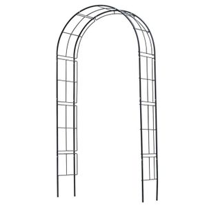 ARCHE Pergola arche en acier en métal - NATURE - 113x38x