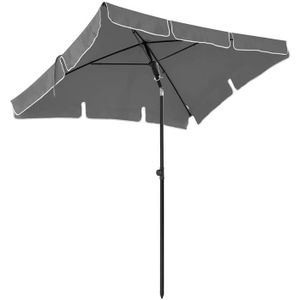 PARASOL Parasol Rectangulaire - SONGMICS - GPU25GY - Protection Solaire - Inclinable - Toile Polyester
