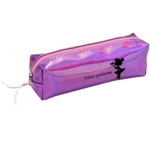 TROUSSE À STYLO Trousse violet ecole crayon maquillage fee papillo